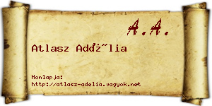 Atlasz Adélia névjegykártya